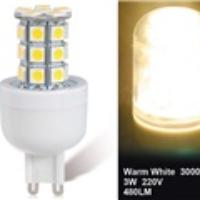 3W G9 27-LED Warm White LED Corn Bulb