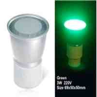 3W GU5.3 18 x 3528 LED Green LED Spotlight