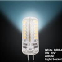 HUIMIN 2W G4 DC12V 48-LED White LED Corn Bulb