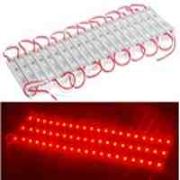 20pc 5050 3-LED Red & White Waterproof LED Module Light (Red)