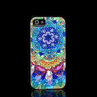 Aztec Mandala Flower Pattern Cover for iPhone 4 Case / iPhone 4 S Case