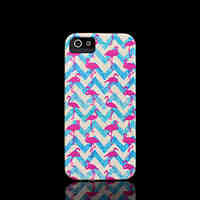 Flamingos Pattern Cover for iPhone 4 Case / iPhone 4 S Case