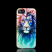 Lion Pattern Cover for iPhone 4 Case / iPhone 4 S Case