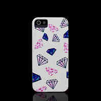 Diamond Pattern Cover for iPhone 4 Case / iPhone 4 S Case
