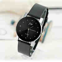 Men's Watches Korean Fashion Watch Black Belt Watch High-Quality Quartz Watch