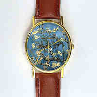 Van Gogh Watch Almond Blossoms Unisex Floral Watch Ladies Watch Men's Watch Analog Impressionist Gift Idea