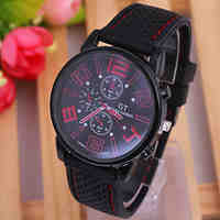 Men's Watch Fashion Simple Type Silicone Strap Watch