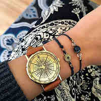Women's Watches Vintage Compass Watch Travel jewelry Men's Quartz watch World Map Watch Wanderlust Ladies'
