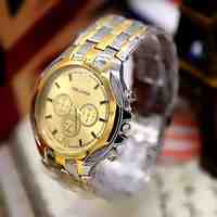 Men's Fashion Watch Standard Scale Steel Quartz Watch