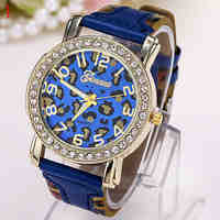 Ladies' Watch Fashion Leopard Print Multicolor Dial Strap Watch