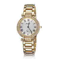 Ladies' Fashion Watch High-grade diamond ladies watch fashion steel quartz watch  (Assorted Colors)