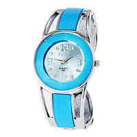 Women's Watch Bracelet Watch Blue Round Dial
