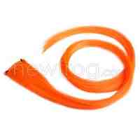 Colorful Clip On Hair Straight Extensions Personality Punk Orange Long
