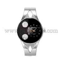 Noble Alloy Rhinestone Quartz Watch Cuff Bangles, Black, 41x54mm; Watch Head: 32x35x9mm; Watch Face: 30mm