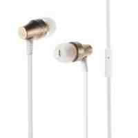 LANGSTON A2 Magnet In-ear Earphone with Microphone for iPhone Samsung - Gold