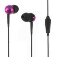 V11 3.5mm Wired Earphone with Microphone for iPhone Samsung - Rose