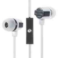 In-ear Stereo Earphone with Microphone for iPhone Samsung PHW-204 - White