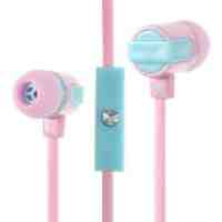 In-ear Stereo Earphone with Microphone for iPhone Samsung - Pink