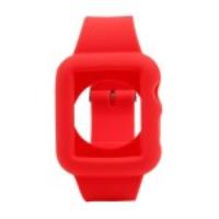 Silicone Gel Watch Band for Apple Watch 38mm - Red
