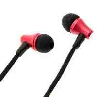 OVLENG IP620 Stereo Bass 3.5mm In-ear Earphone Headset with Microphone for iPhone - Red