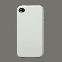 Lustrous TPU Case for iPhone 4 CDMA iPhone 4S - White