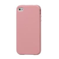 Lustrous TPU Case for iPhone 4 CDMA iPhone 4S - Pink