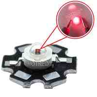 20PCS 730NM 3W Far Red LED Far Infrared LED 3W 720NM IR LED with 20mm Star Platine Base for For LED Project DIY