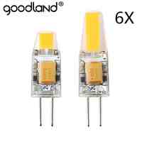 NEW Arrival G4 12V AC/DC COB LED Bulb 3W 6W LED G4 COB Light Lamp for Crystal Chandelier G4 LED Lights Lamps Dimmable 6pcs/lot