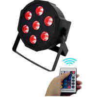 16 Pcs hot sale Wireless remote control Stage Led Wash Light Led Flat Par Light DMX512 Qual Flar Led Par 7x12W RGBW 4in1 Light