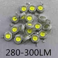 10PCS-1000PCS>> LED cob real 3W 50mli chip 280LM 700MA High Power LED lamp Beads white warm 3w LED lights for Blubs Spotlight