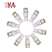 10pcs Auto T10 5SMD 5050 Automotive LED Light W5W 192 168 194 5050 SMD White Bulb Xenon LED Bulb Light Bulb