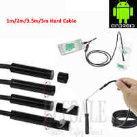 5.5mm 1-5m Hard Cable Android Endoscope Camera Waterproof Borescope Inspection Camera Hard Tube For Android Phone Samsung
