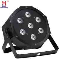 7 Led Chip 12W Lamp Beads 7x12W Led Par Lights RGBW 4in1 Flat Par led DMX512 Disco Lights Professional Stage DJ Equipment