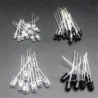 50pcs 3mm 5mm 850nm 940nm IR LED Assorted Infrared Emitter And IR Receiver Diode Diodes 3mm 5mm IR Infrared LED Diode LED Lamp