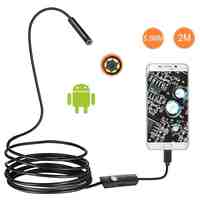 1M/2M/1.5M 5.5mm 7mm Endoscope Camera USB Android Endoscope Waterproof 6 LED Borescope Inspection Camera For Android PC