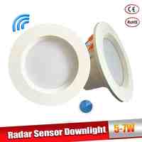 Radar Motion Sensor LED Downlight 5W 7W Recessed Ceiling Lamp 110/220V Led Bulb for living room passage Indoor Led Spot Lamp