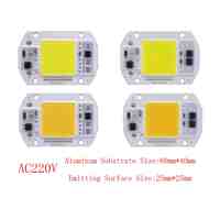 10PCS/LOT DOB LED Lamp Chip 15W 25W LED DOB Bulb Lamp 220V Smart IC Driver Cold Warm White LED Spotlight Floodlight Chip