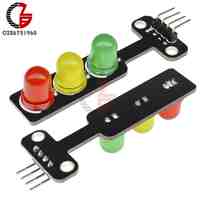 DC 5V Mini LED Traffic Light Module 5mm Red Yellow Green Color LED Display for Arduino