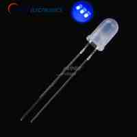 OWEIS 100PCS/LOT 5MM/F5 Diffused LED White Turn Blue LED ROUND HEAD SUPER LIGHT LED Lamp Emitting Diodes dropshipping