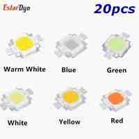 20PCS 10W LED Integrated High power LED Beads 10W White/Red/Yellow/Blue/Green/Warm white 24*40mil 10W led chip