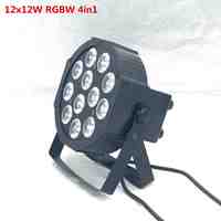 Led par RGBW 4in1 12x12W led par DMX Stage Lights Business Led Flat Par Light with Professional for Party KTV Disco DJ