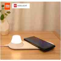 Xiaomi Yeelight Wireless Charger With Led Night Light Magnetic Attraction Fast Charging For Iphones Samsung Huawei Xiaomi Phones