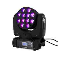 LED 12x12W wash moving head led stage light rgbw RGBW 4in1 Quad LED Lamp Advanced 9/16 DJ DMX Channels For Professional Stage