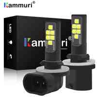 KAMMURI h27w2 h27w/2 LED Bulb h27w 880 881 h27w1 h27w/1 Car led fog light lamp car daytime running light DRL White Amber 12V LED