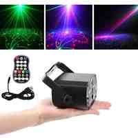 LED Disco Light Effect Stage Lighting Audio led Laser Projector DJ Club Bar KTV Family Led RGB Party Light Show with Control