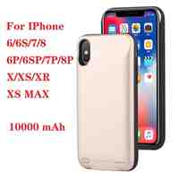 Hot 10000mAh Battery Charger Case For iphone 6 6s 7 8 Plus Power Bank Charging Case For iphone X XS Max XR 6 s power bank Case