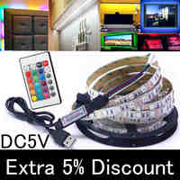 LED Under Cabinet Light LED Strip Led Lamp with USB Port Light Flexible rgb Closet Stairs Wardrobe Bed Side Light