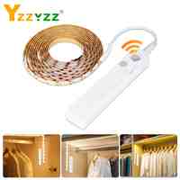 5V 2835 LED Cabinet light LED Strip Lights Wireless 1m 2m 3m PIR Motion Sensor Flexible Led Cabinet Lamp for Closet Bedroom Deco