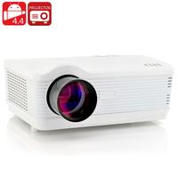 LED Android 4.4 Projector 'DroidBeam II' - 250 Inch HD Projection, 3000 Lumens, 1.5GHz Quad Core CPU, Wi-Fi, 8GB Memory