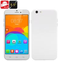 5.5 Inch Android 'i7' Phone - Android 4.4, MTK6572 Dual Core CPU, Dual SIM Front + Rear Camera (White)